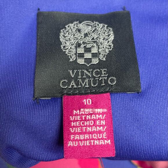 Vince Camuto Sleeveless Fit And Flare Dress Colorful Size 10 - Picture 7 of 8
